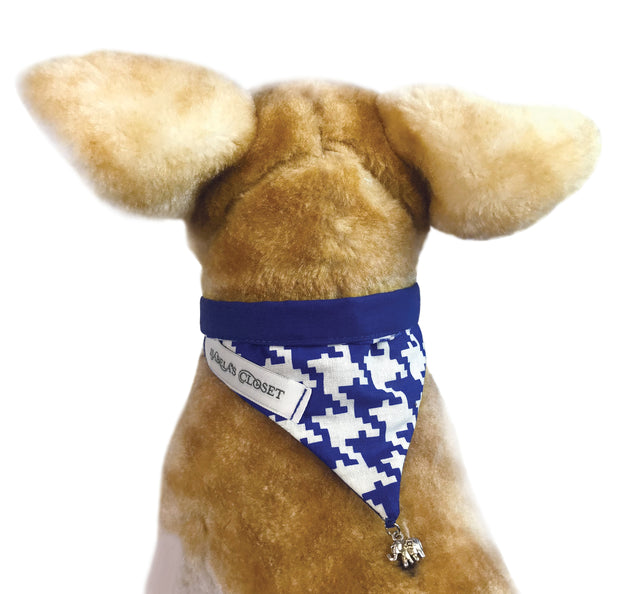 Bandana - BLUE HOUNDSTOOTH