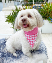 Bandana - PINK HOUNDSTOOTH